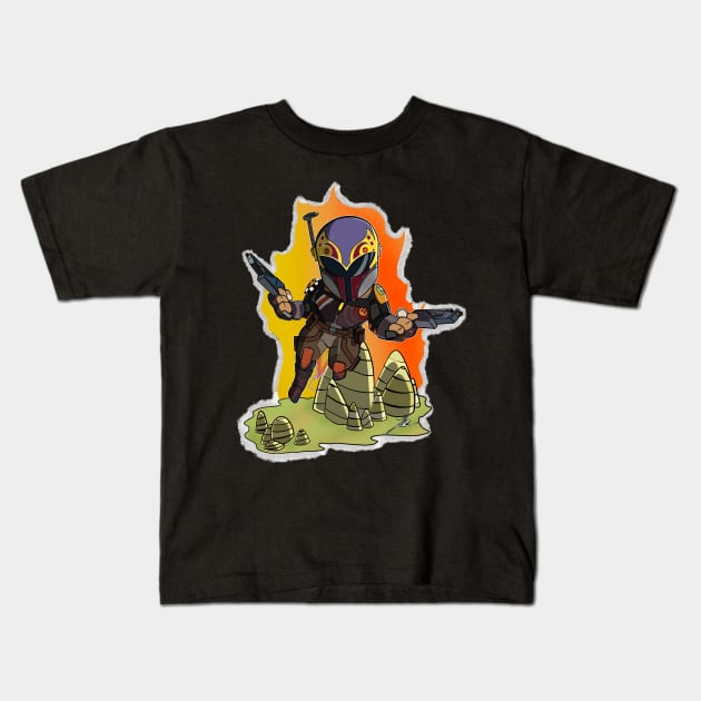 Mando Artist Kids T-Shirt by JakkalDesigns